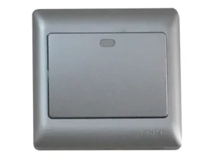 1 gang switch big button CHNT -Silver